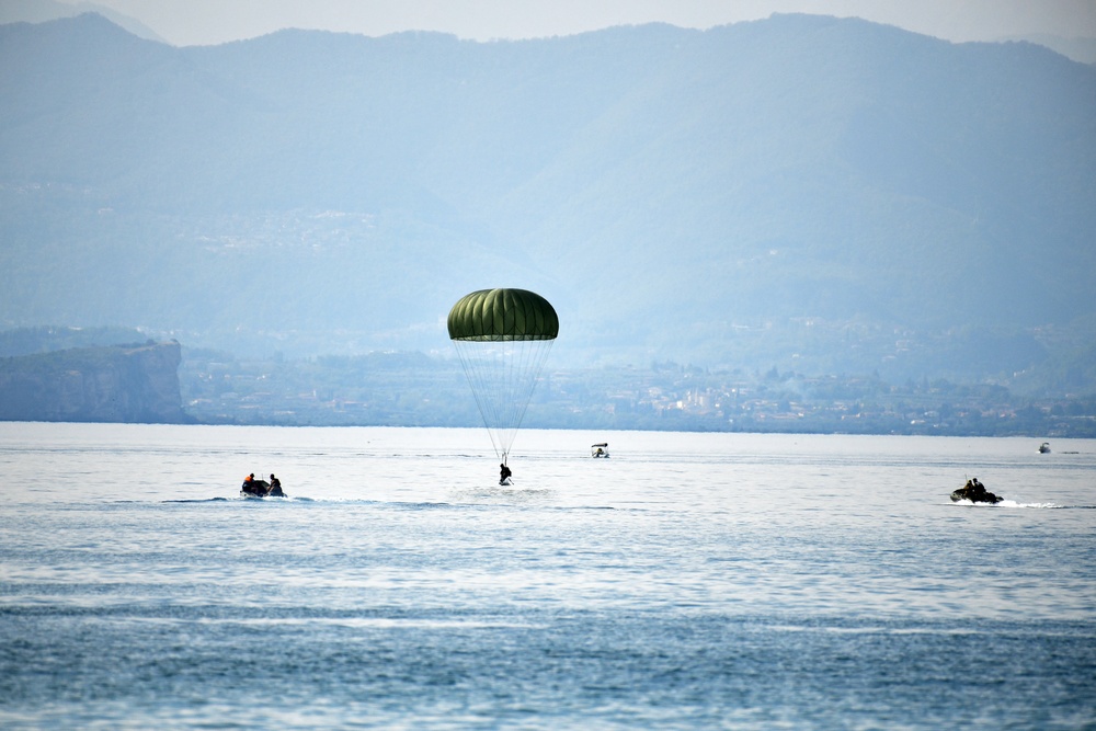 Water Jump at Lake Garda