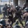 Bulgarian volunteers battle during the WWII reenactment