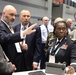 Lt. Gen. Telita Crosland and Pat Flanders tour the Federal Health Pavilion at the HIMSS Conference