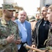 U.S. Army Soldier talks to Bulgarian WWII reenactor