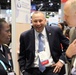 Lt. Gen. Telita Crosland and Pat Flanders tour the Federal Health Pavilion at the HIMSS Conference