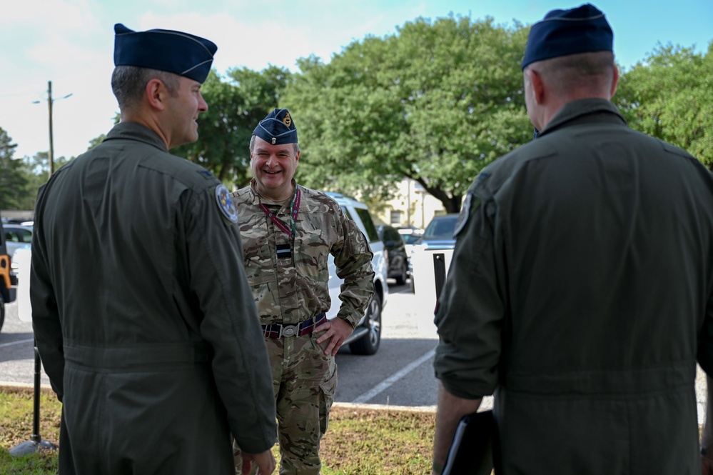 Royal Air Force Commodore Blythe Crawford visits 350th SWW