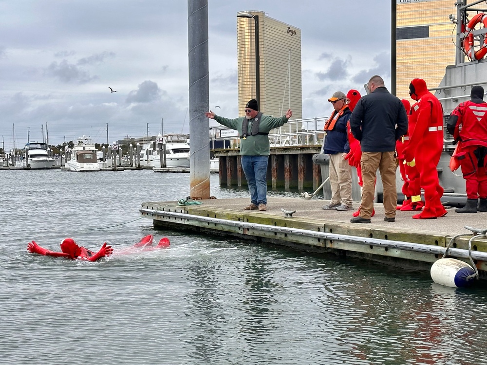 Coast Guard Station Atlantic City hosts Safety and Survival Training for local fishermen