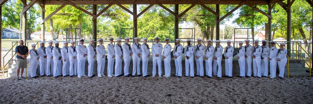 ASTC Pensacola Conducts Dress Whites Inspection