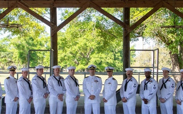 ASTC Pensacola Conducts Dress Whites Inspection