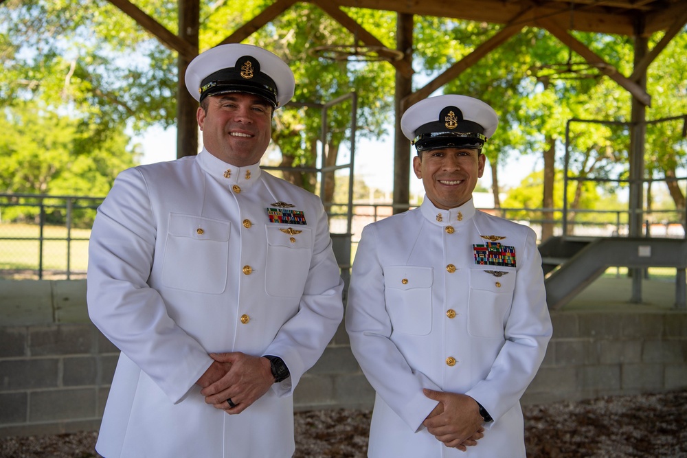 ASTC Pensacola Conducts Dress Whites Inspection