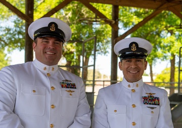 ASTC Pensacola Conducts Dress Whites Inspection