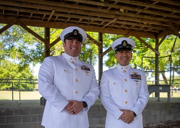 ASTC Pensacola Conducts Dress Whites Inspection