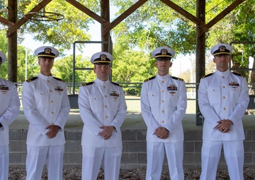 ASTC Pensacola Conducts Dress Whites Inspection