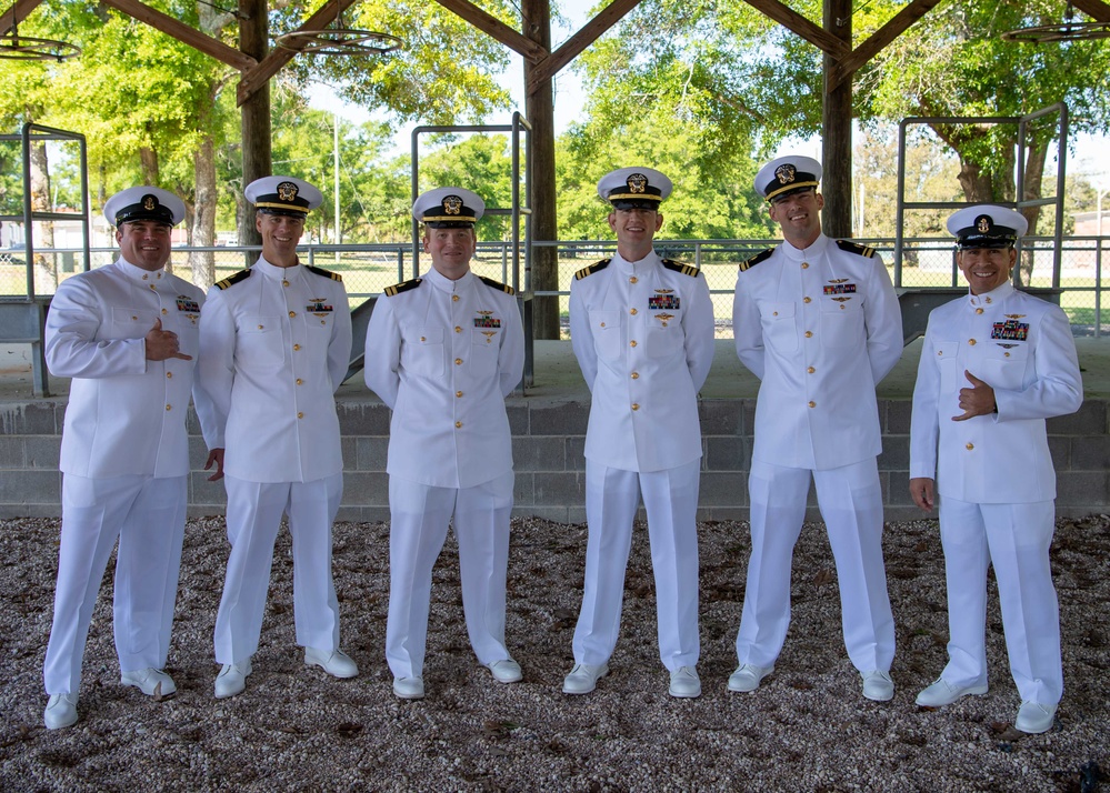 ASTC Pensacola Conducts Dress Whites Inspection