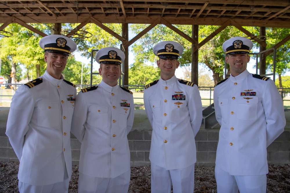 ASTC Pensacola Conducts Dress Whites Inspection