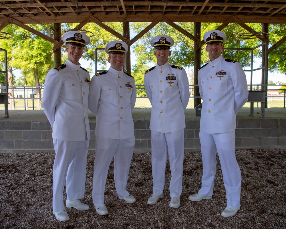 ASTC Pensacola Conducts Dress Whites Inspection
