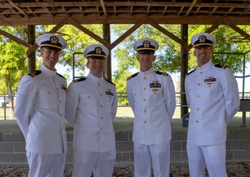 ASTC Pensacola Conducts Dress Whites Inspection