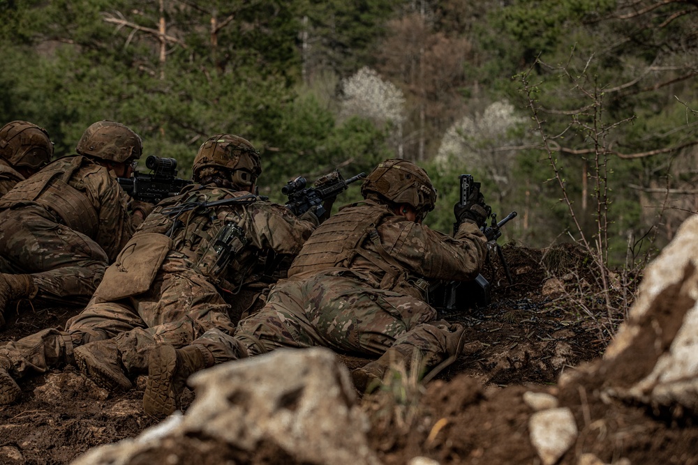 173rd Airborne Brigade conducts live-fire and tactical training in Slovenia