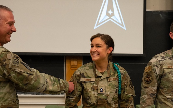 CU Boulder Det 105 USSF Patching Ceremony