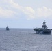 USS Carter Hall Sails in Formation