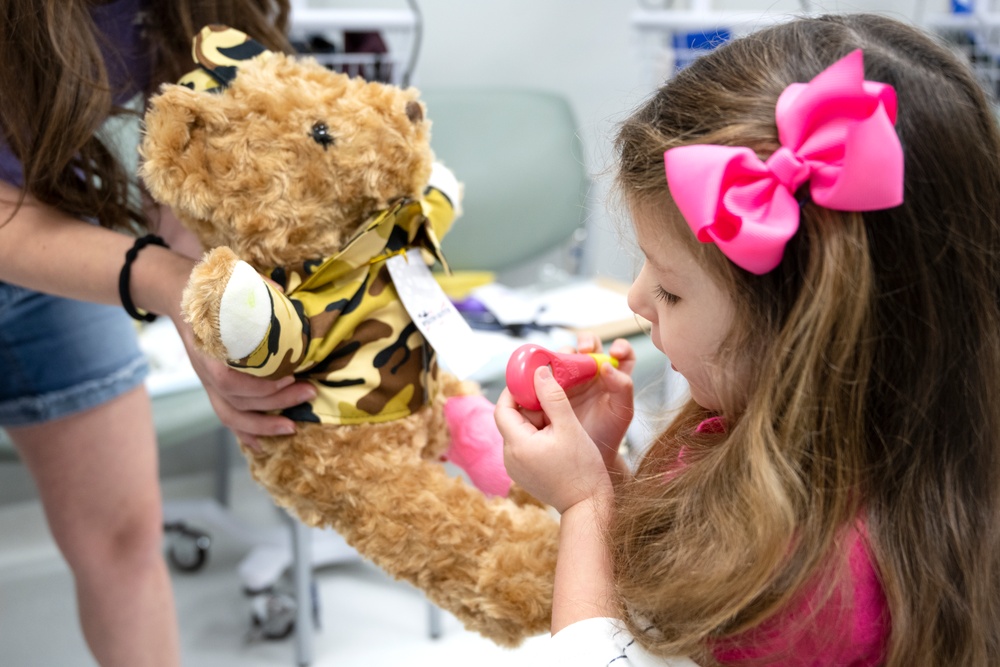 SJAFB youth receive health education during teddy bear clinic event