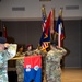 Texas Guardsmen from 56th IBCT, 1-143rd Airborne case colors to mobilize