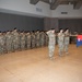 Texas Guardsmen from 56th IBCT, 1-143rd Airborne case colors to mobilize