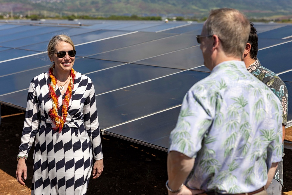 Assistant Secretary of the Navy for Energy, Installations and Environmental Visits Kupono Solar