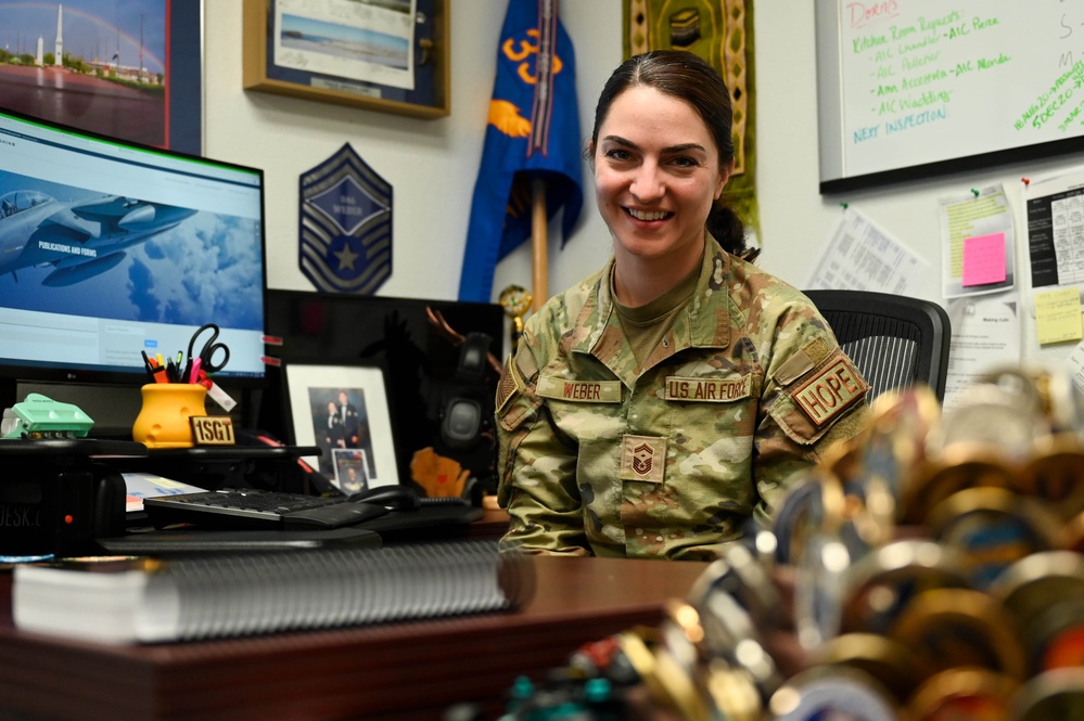 Senior Master Sgt. Sarah Weber wins AETC Outstanding First Sergeant of the Year