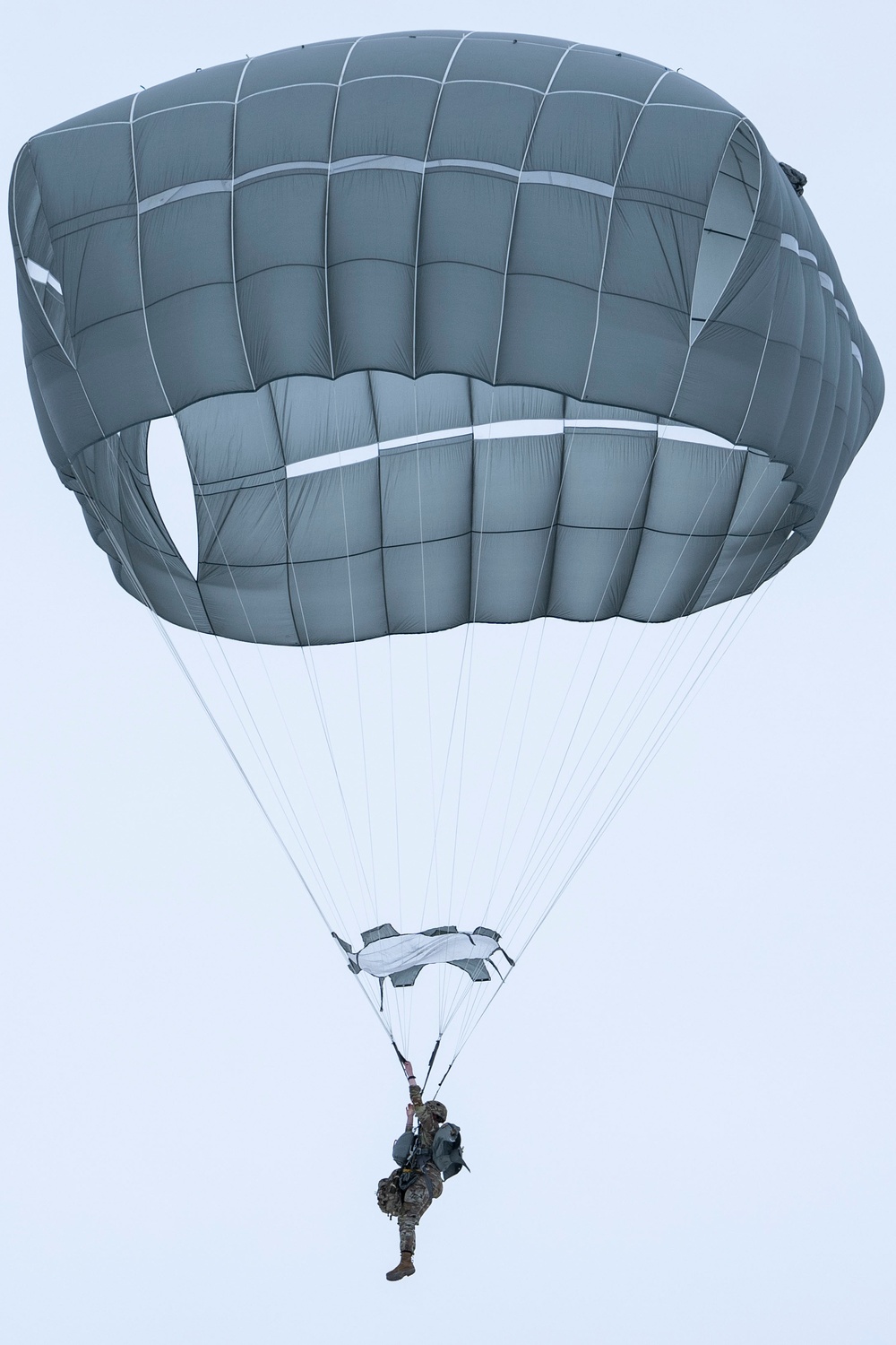 Army paratroopers, Air Force TACPs, and Air National Guard C-17s conduct joint airborne operations