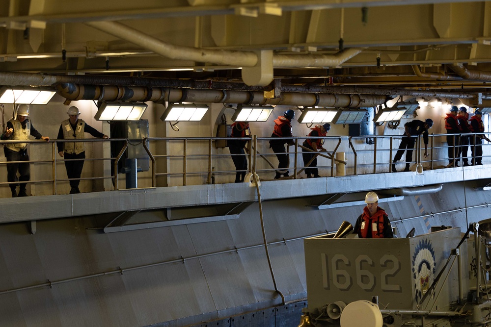 USS Bataan Well Deck Operations