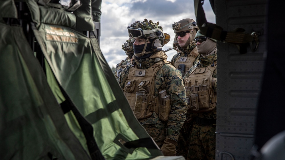 U.S. Marines with 2/8 Conduct an Air Assaults with Swedish Armed Forces