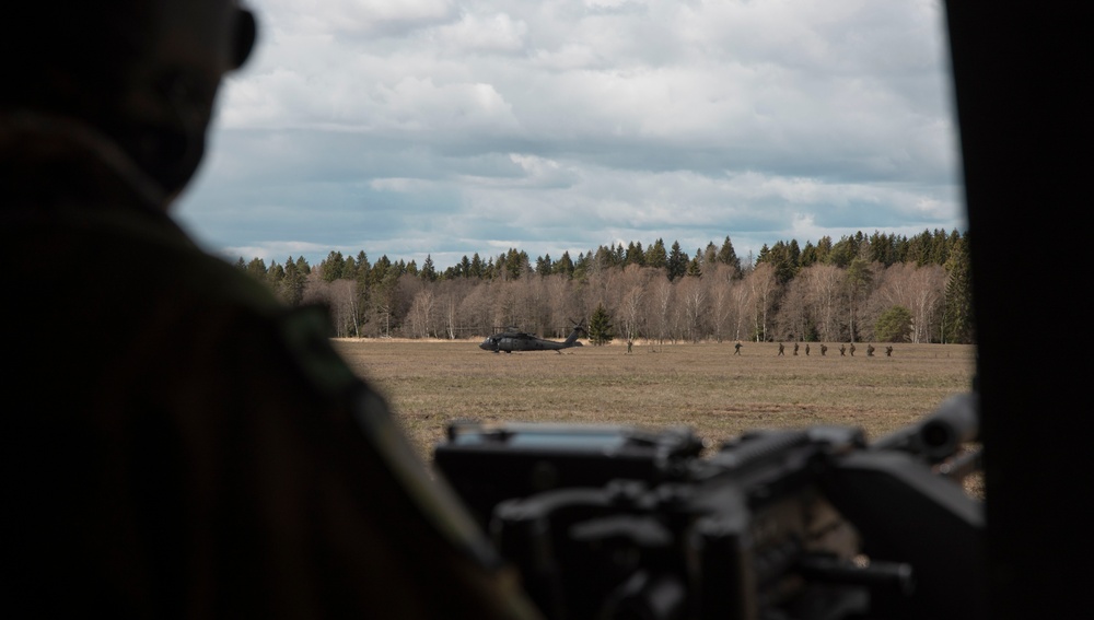 U.S. Marines with 2/8 Conduct an Air Assaults with Swedish Armed Forces