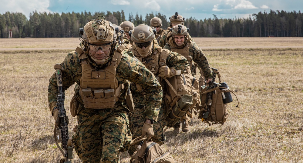 U.S. Marines with 2/8 Conduct an Air Assaults with Swedish Armed Forces