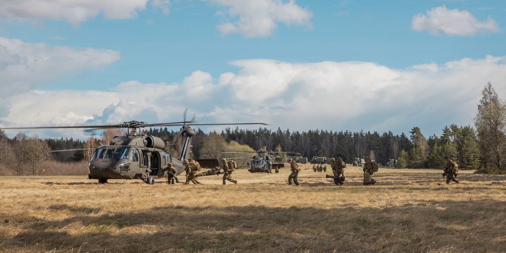 U.S. Marines with 2/8 Conduct an Air Assaults with Swedish Armed Forces