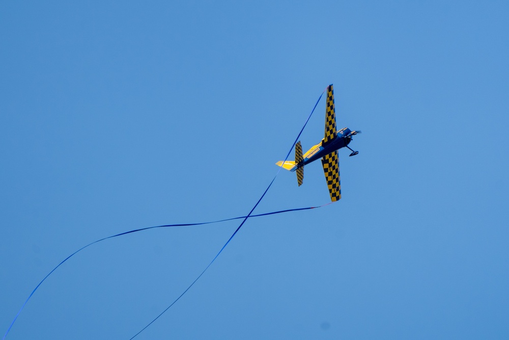 Performers practice for the 2023 TOTS Air and Space Show