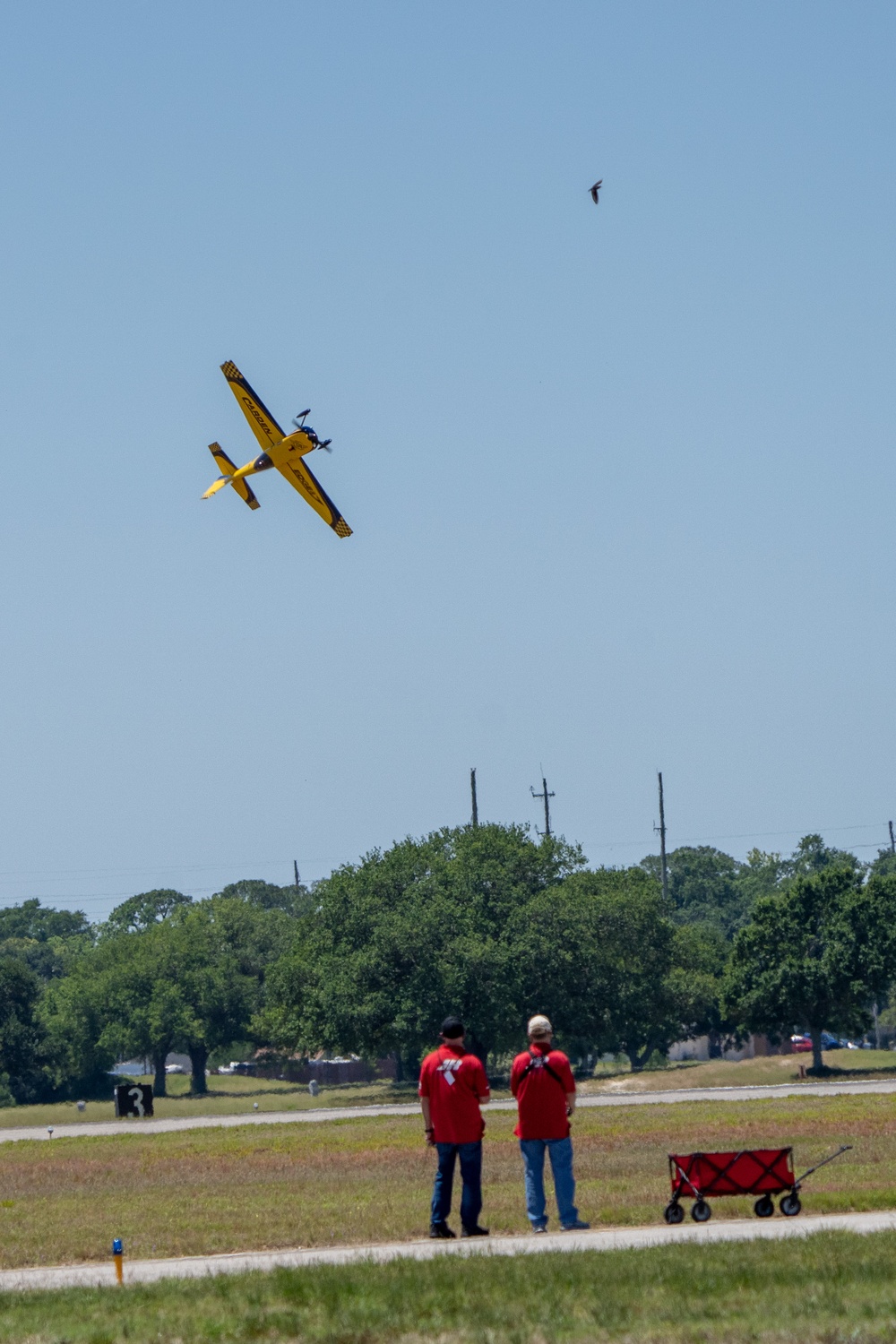 Performers practice for the 2023 TOTS Air and Space Show