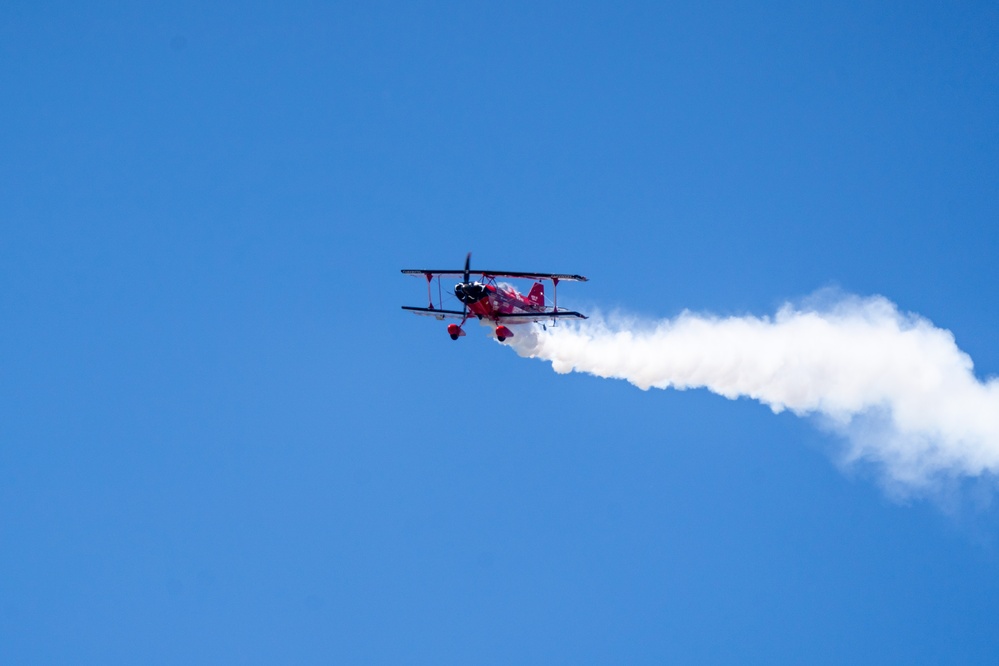 Performers practice for the 2023 TOTS Air and Space Show