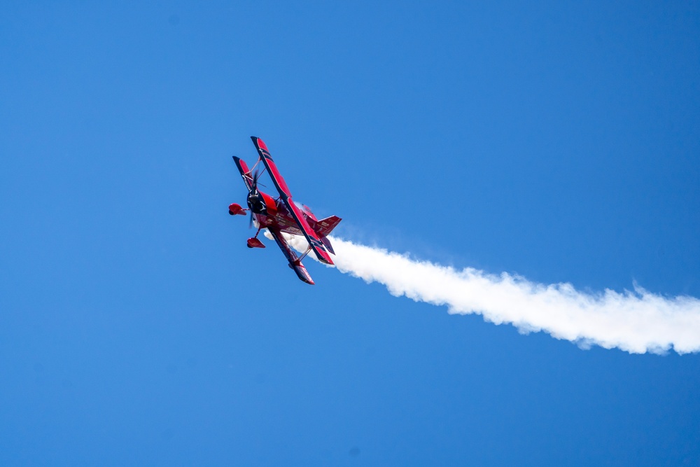 Performers practice for the 2023 TOTS Air and Space Show