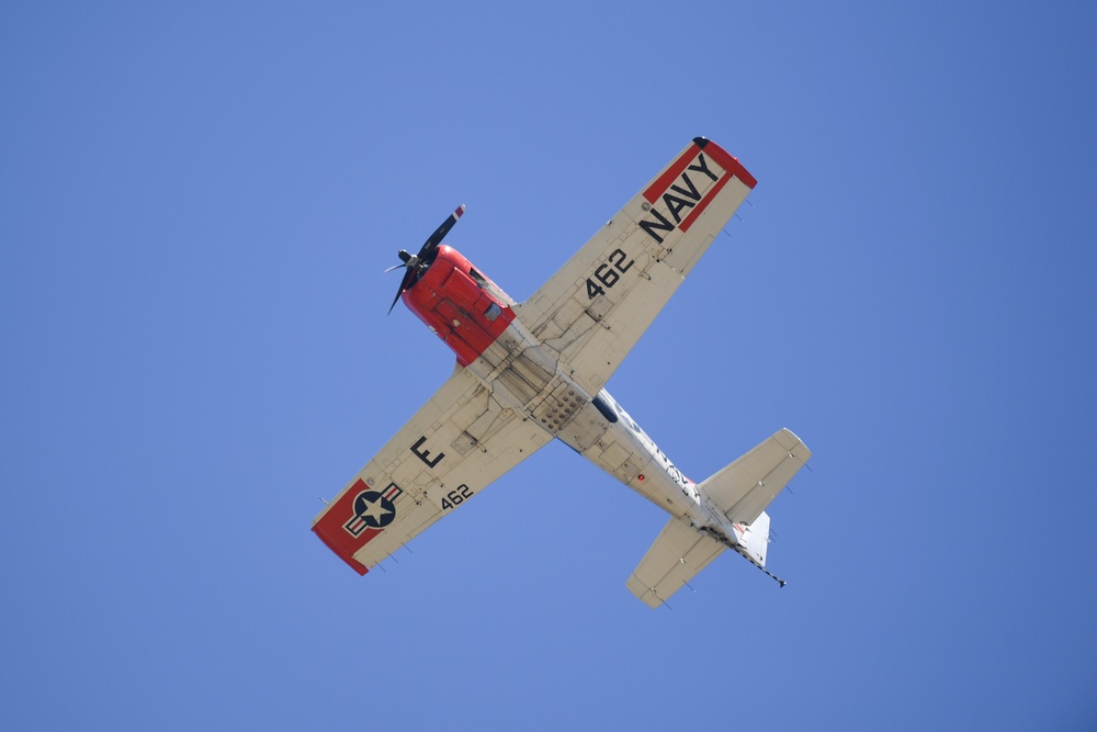 Performers practice for the 2023 TOTS Air and Space Show