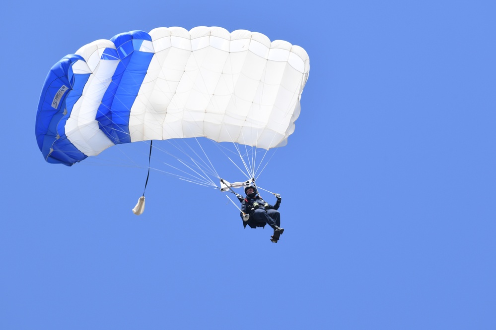 Performers practice for the 2023 TOTS Air and Space Show