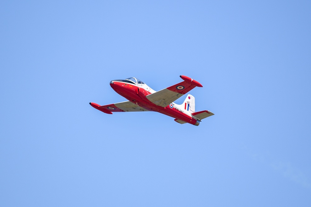 Performers practice for the 2023 TOTS Air and Space Show