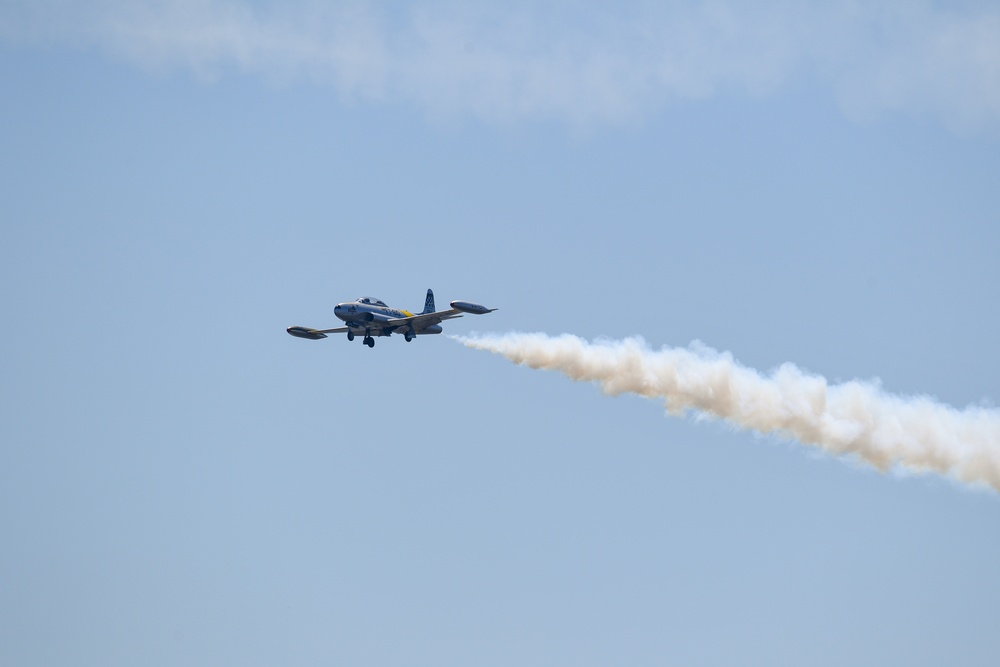 Performers practice for the 2023 TOTS Air and Space Show