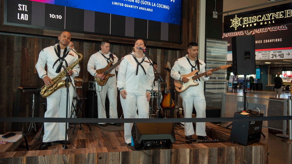 Fleet Week Night at Miami Marlins Game