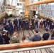 USCGC Eagle crew members conduct small boat drill and emergency training