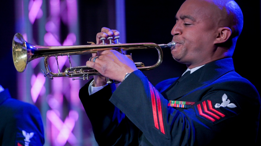 The United States Navy Band Commodores perform at the Naval School of Music