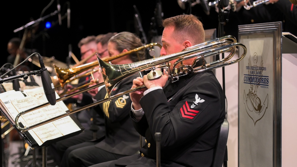 The United States Navy Band Commodores perform at Kellam High School