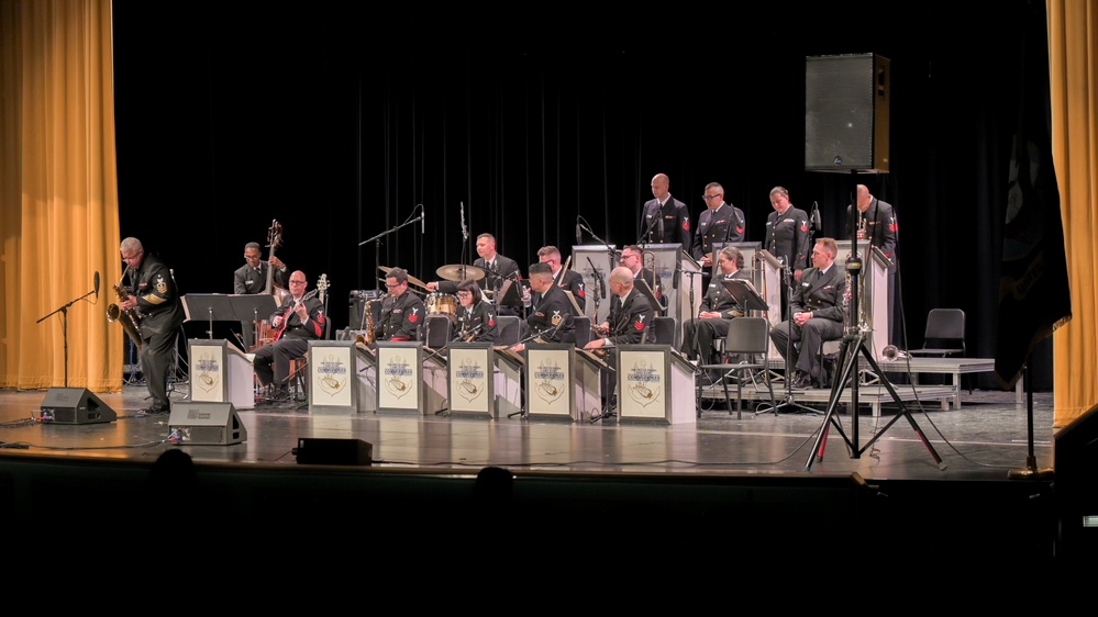 The United States Navy Band Commodores perform at Kellam High School