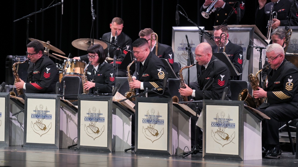 The United States Navy Band Commodores perform at Kellam High School