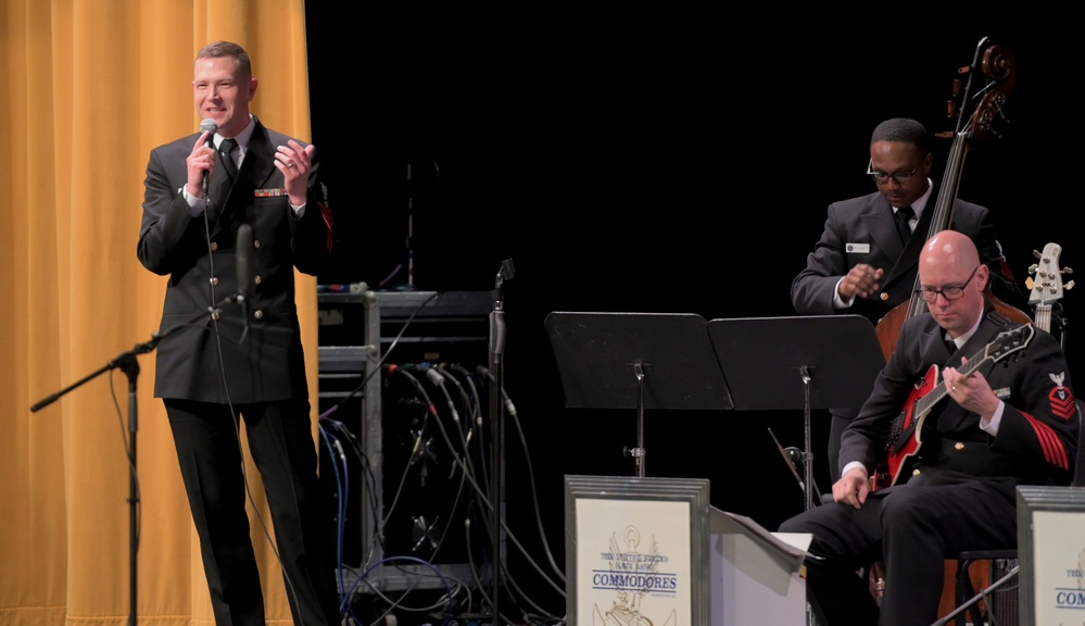 The United States Navy Band Commodores perform at Kellam High School