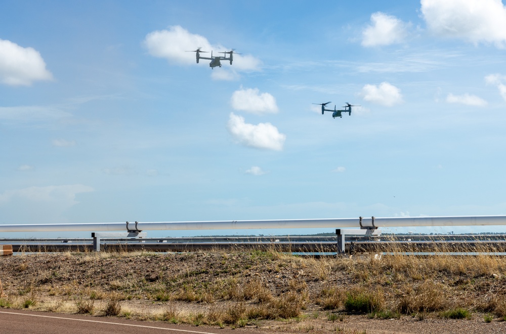 MV-22B Ospreys arrive in Darwin