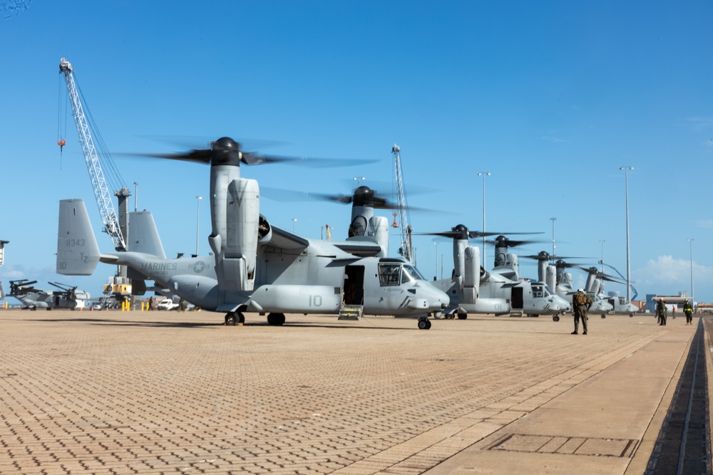 MV-22B Ospreys arrive in Darwin