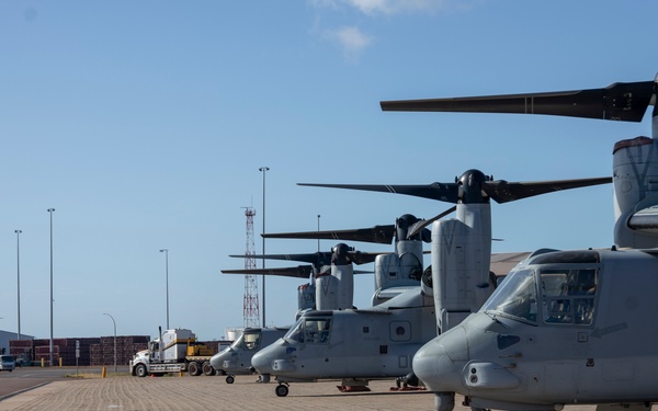MV-22B Ospreys arrive in Darwin
