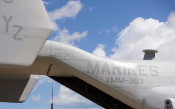MV-22B Ospreys arrive in Darwin